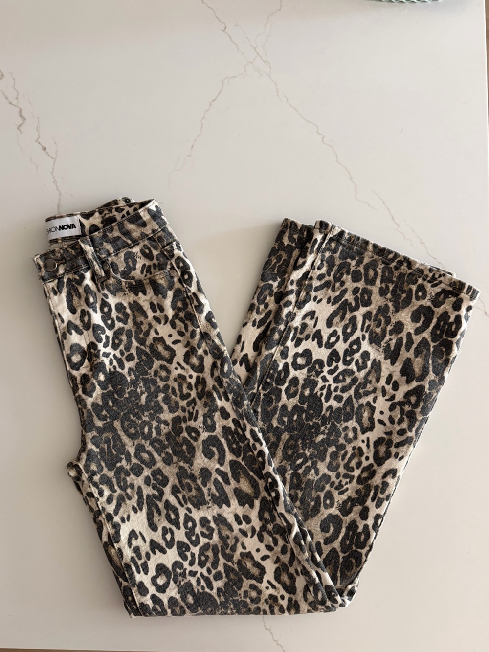 Leopard Print Jeans